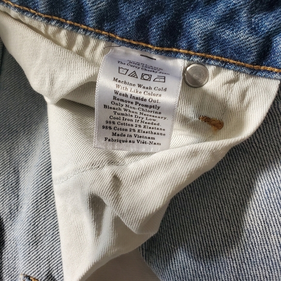 Everlane Distresses Crop Blue Denim Jeans Womens Size 31 - Picture 8 of 11